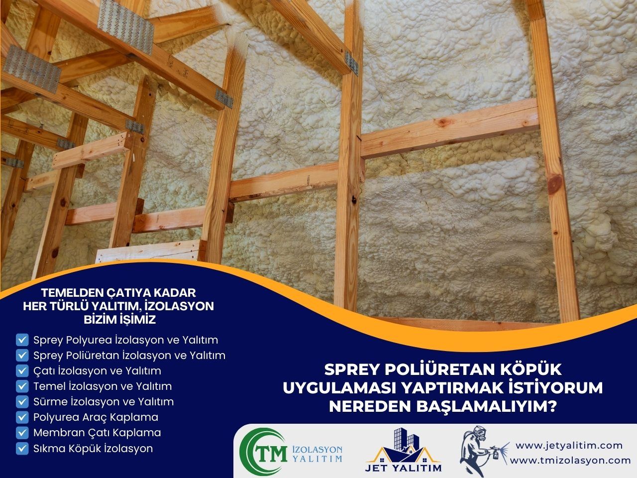 Sprey Poliüretan Köpük Uygulaması Yaptırmak İstiyorum