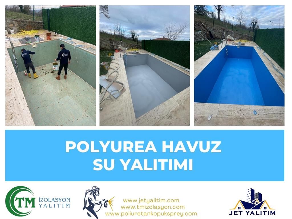 Sprey Polyurea Havuz Yalıtım Uygulaması