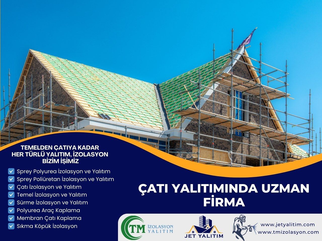 Çatı Yalıtımında Uzman Firma: Jet Yalıtım ile Güvende Kalın