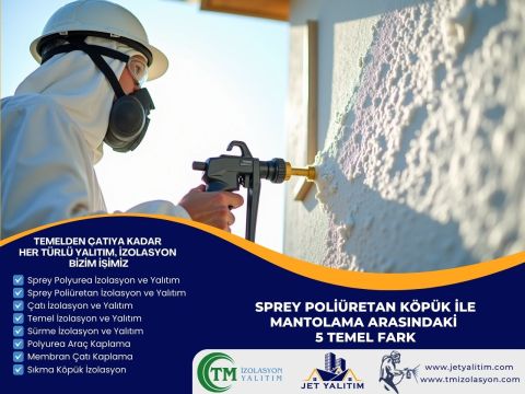Sprey Poliüretan Köpük ile Mantolama Arasındaki 5 Temel Fark