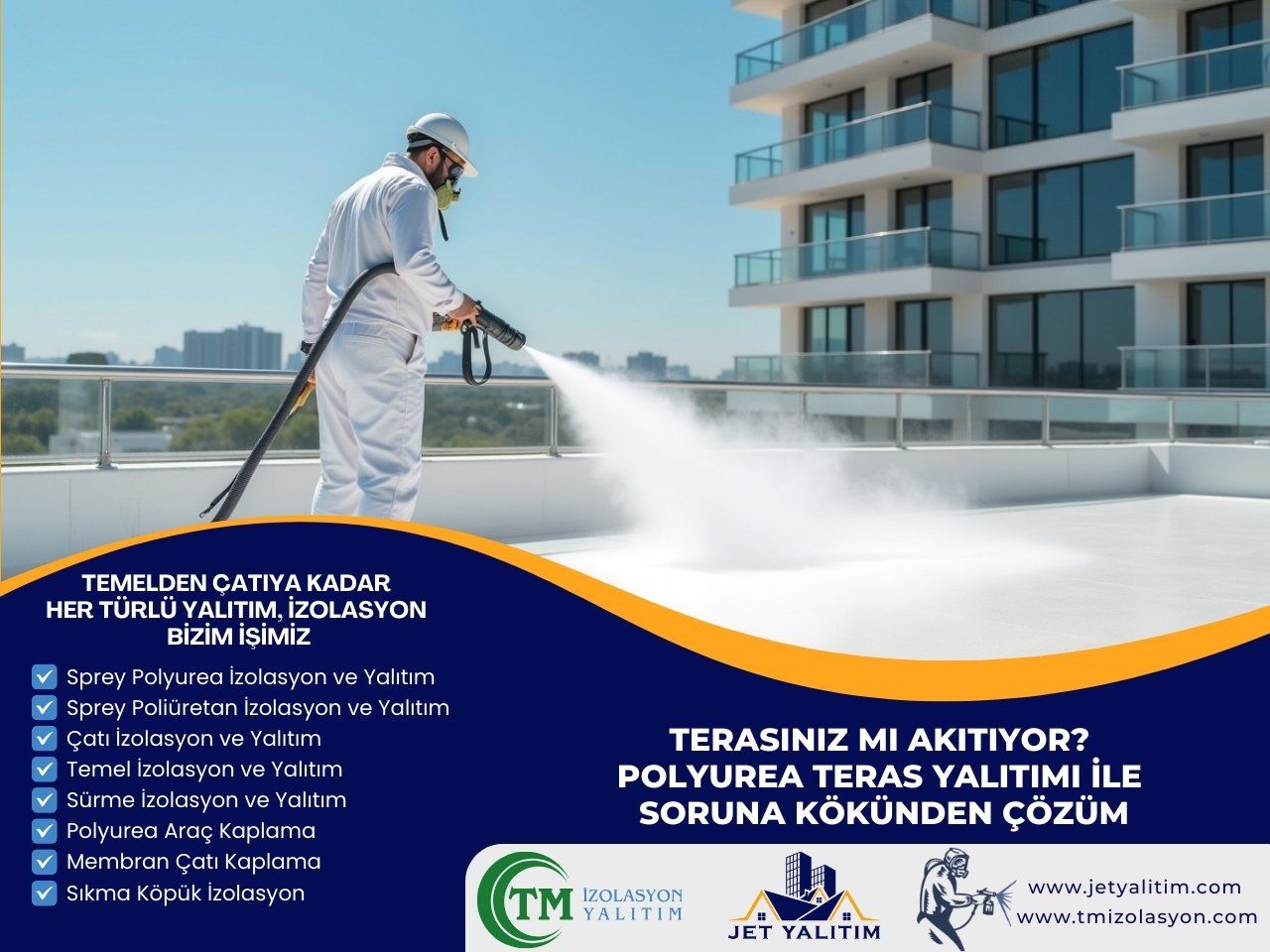 Terasınız mı Akıtıyor? Polyurea Teras Yalıtımı ile Soruna Kökünden Çözüm