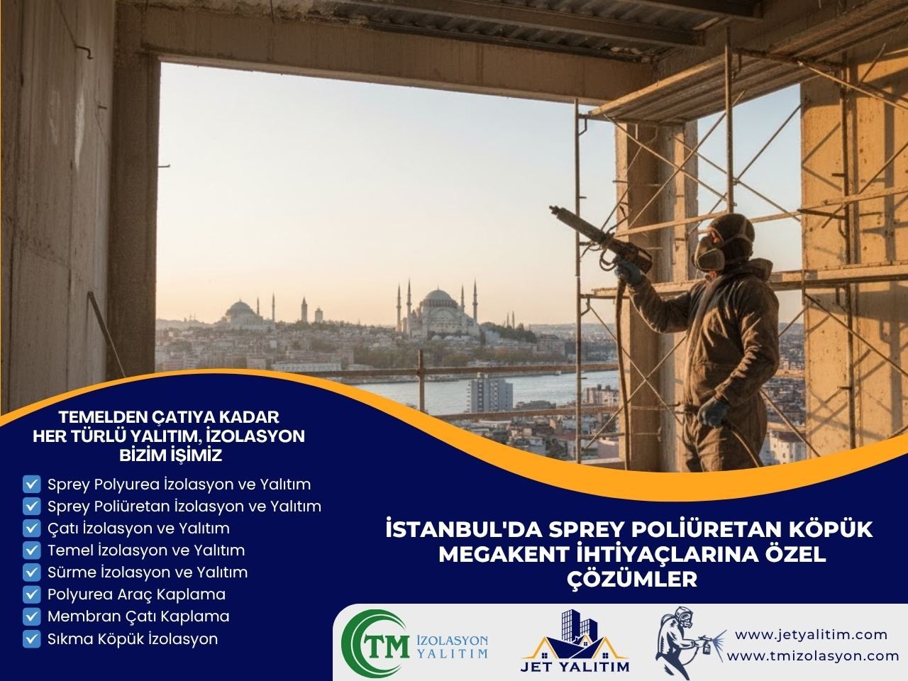 İstanbul'da Sprey Poliüretan Köpük: Megakent İhtiyaçlarına Özel Çözümler