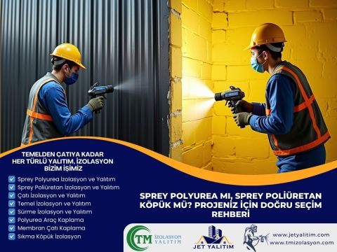 Sprey Polyurea mı, Sprey Poliüretan Köpük mü? Projeniz İçin Doğru Seçim Rehberi